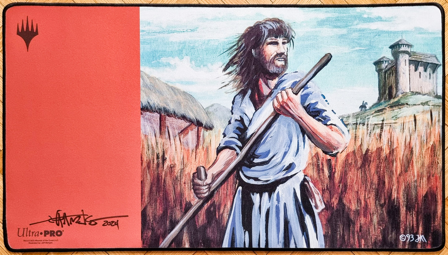 De espadas a rejas de arado - Jeff A. Menges - Bordado - Firmado por el artista - Tapete de juego MTG