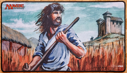 Swords to Plowshares - Jeff A. Menges - Stitched - Signed MTG Playmat