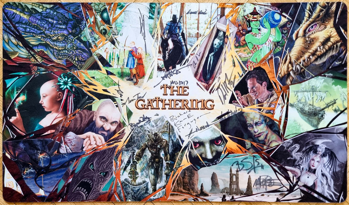 The Gathering: Reuniting Pioneering Artists of Magic - Signed MTG Playmat