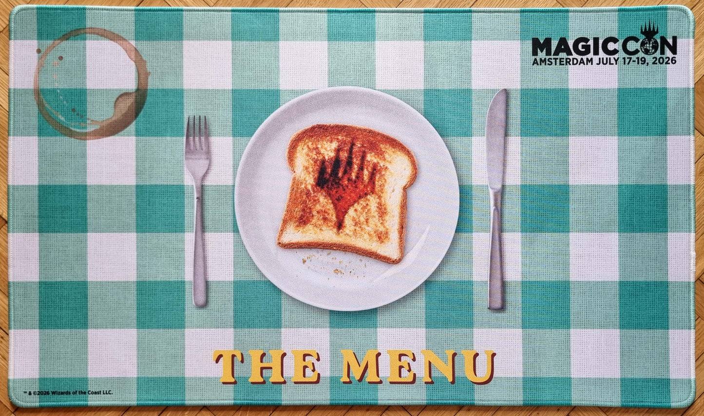 Magic: The Menu - Brian David-Marshall - MagicCon Amsterdam 2026 - Stitched MTG Playmat