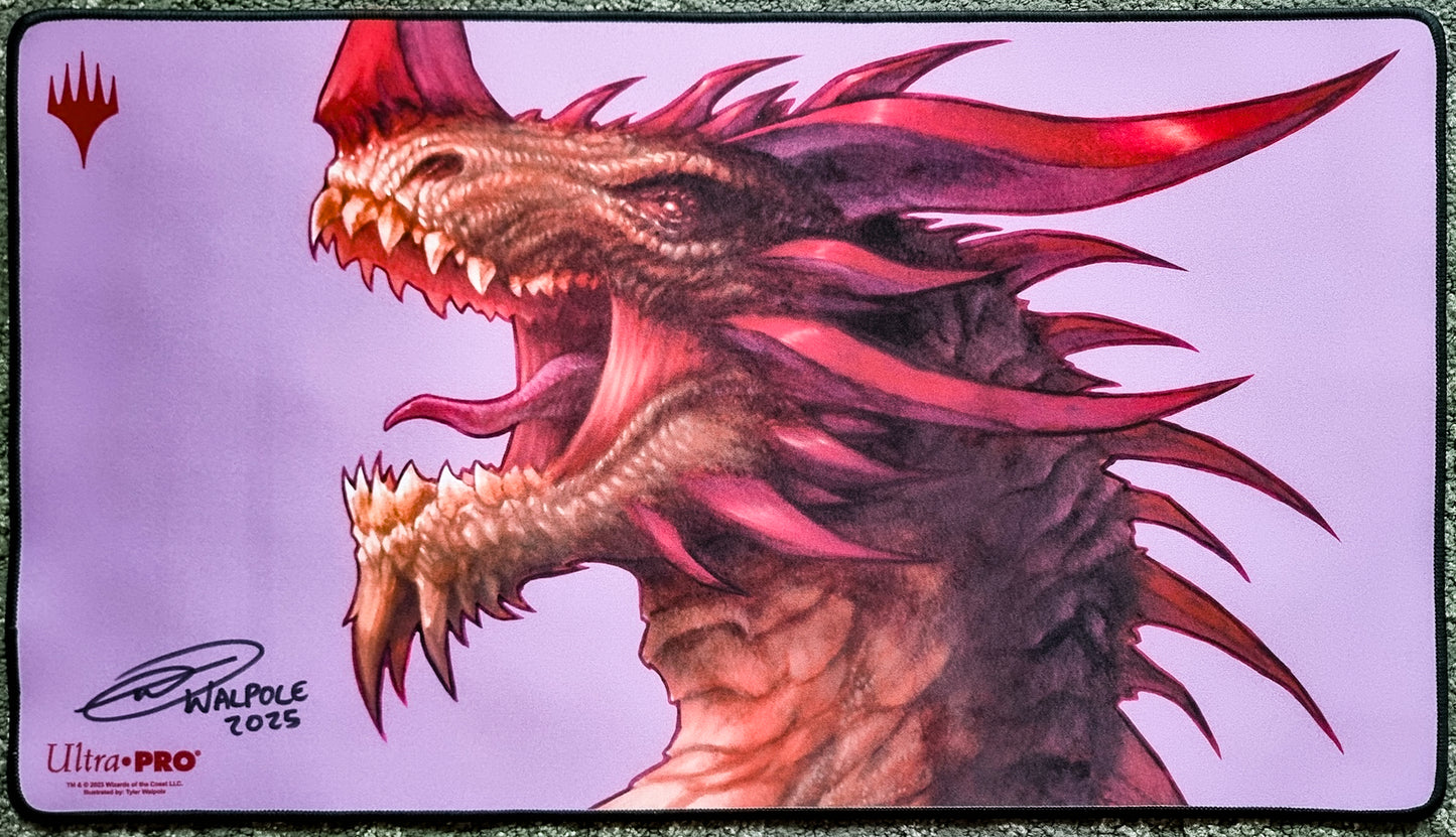 The Ur-Dragon - Tyler Walpole - Signed by the Artist - Embroidered - MTG Playmat