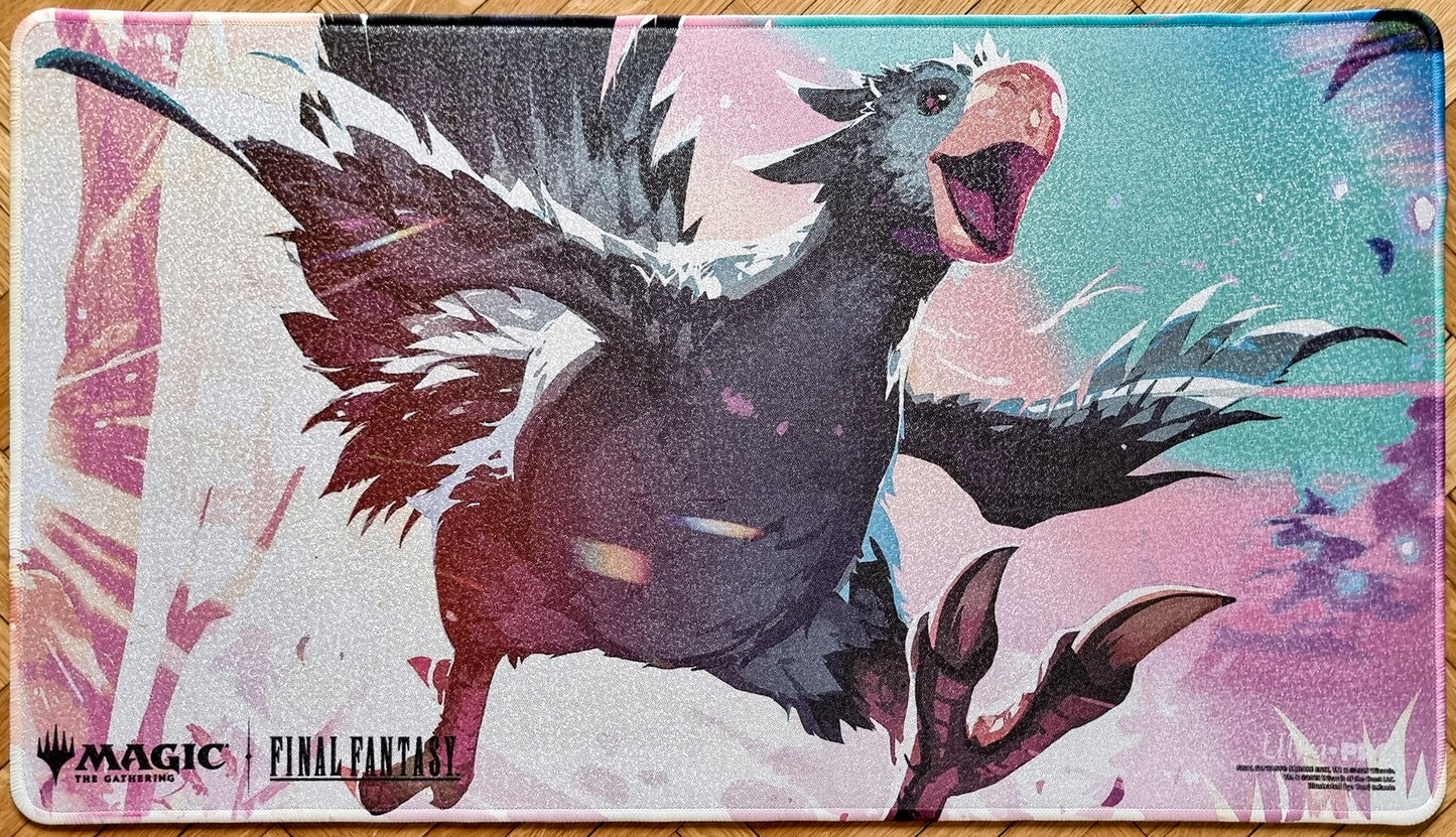 Chocobo de viaje (Negro) - Toni Infante - Final Fantasy - Holofoil - Tapete Magic