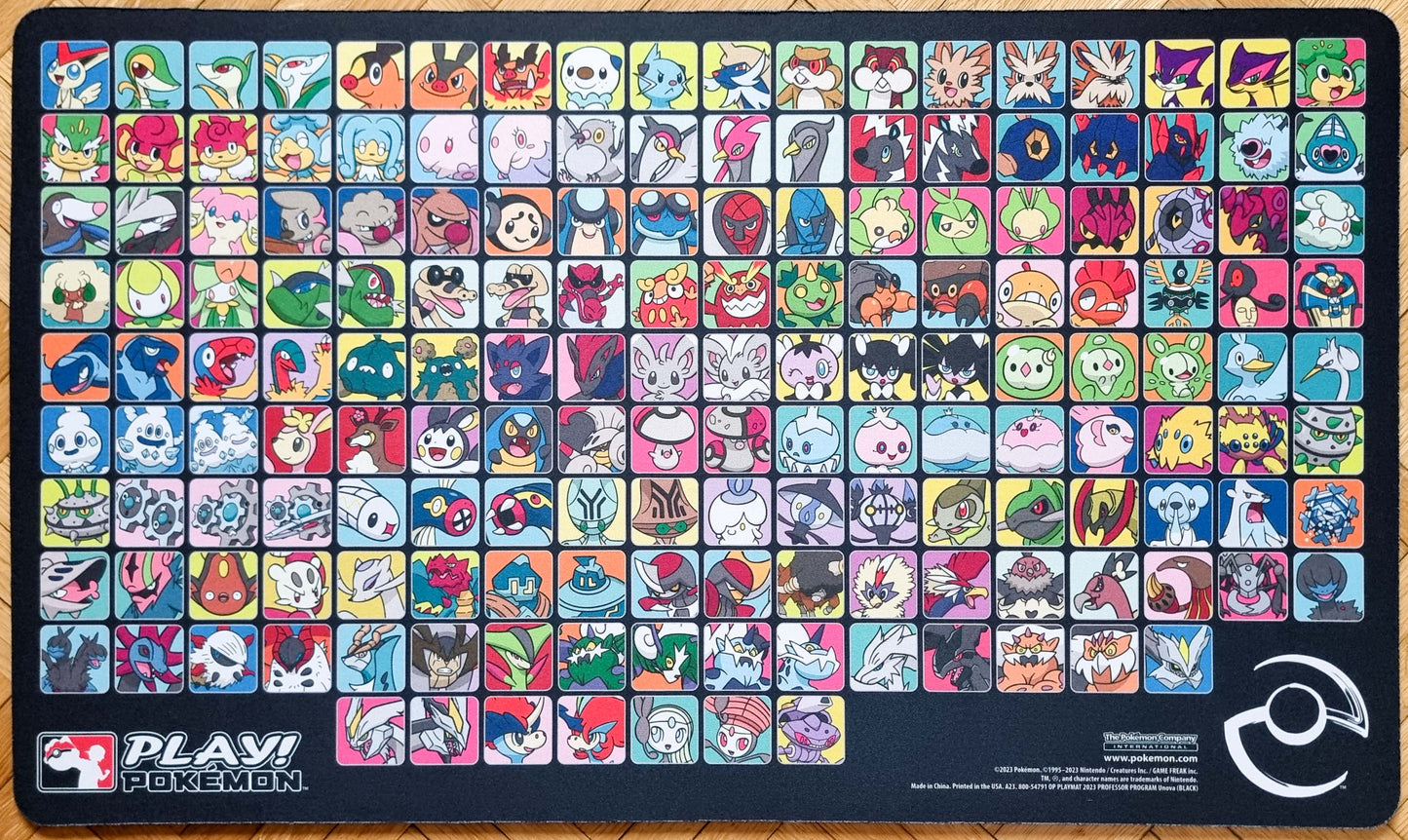 Professor Program Unova (Generation V) Black - Pokémon Playmat