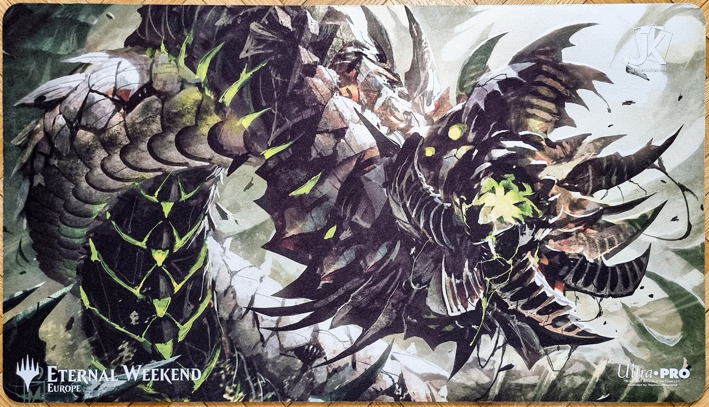 Motor Wurmcoil - Raymond Swanland - Fin de semana eterno Europa 2023 - Tapete de juego MTG