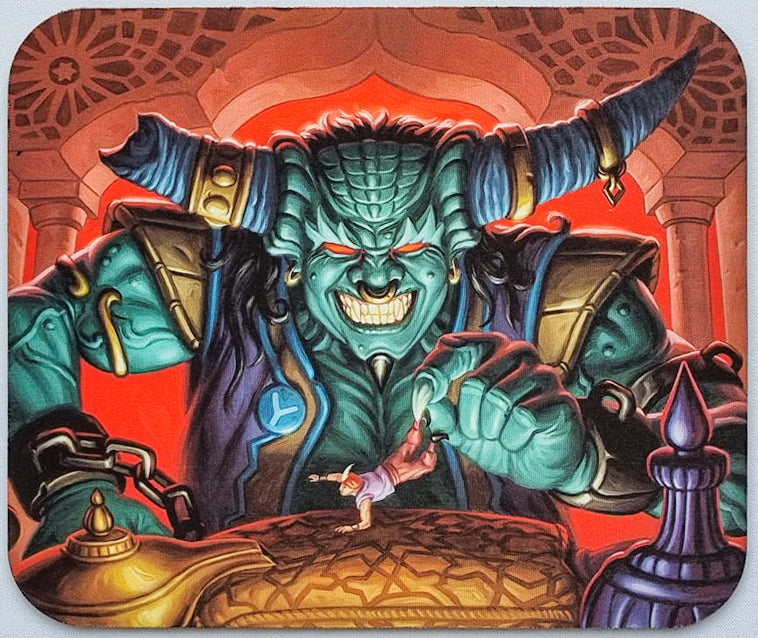 Juzam Djinn (rivisitato) - Mike Sass - Tappetino per mouse MTG