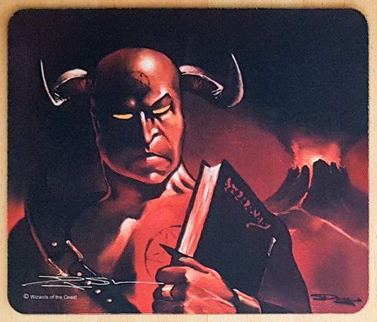 Demonic Tutor - Douglas Shuler - Signed MTG Mouse Pad