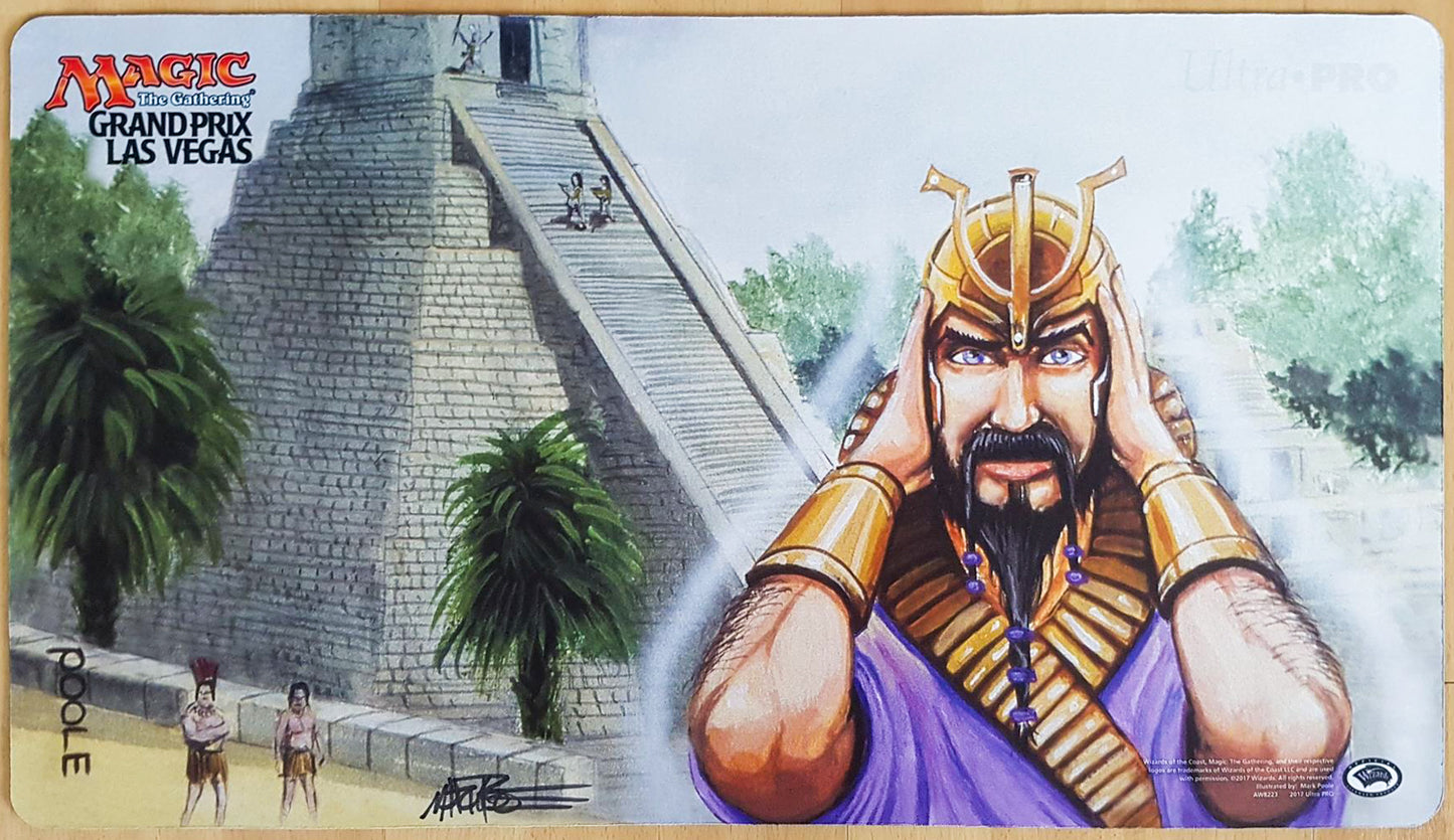 Ancestral Recall - Grand Prix Las Vegas 2017 VIP - Firmado por el artista - MTG Playmat