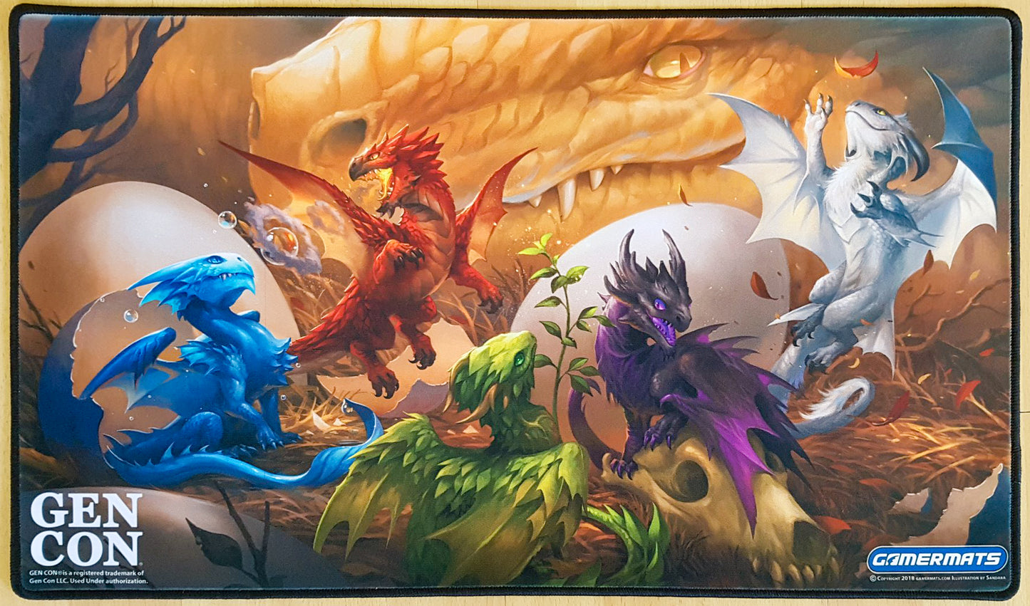 Baby Dragons - Gen Con 2019 - Bordado - Tapete de juego MTG
