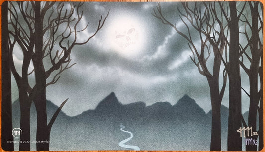 Bad Moon - Jesper Myrfors - Firmado por el artista - Tapete de juego MTG