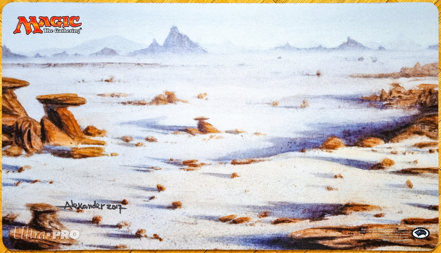 Badlands - Rob Alexander - Firmado por el artista - Tapete de juego MTG