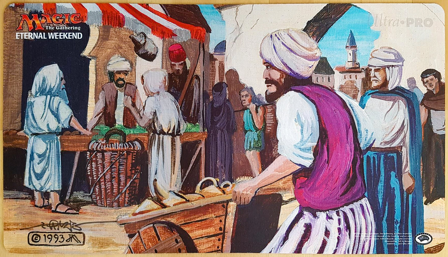 Bazaar of Baghdad - Jeff A. Menges - Eternal Weekend 2017 VIP - Signed by Artist - MTG Playmat