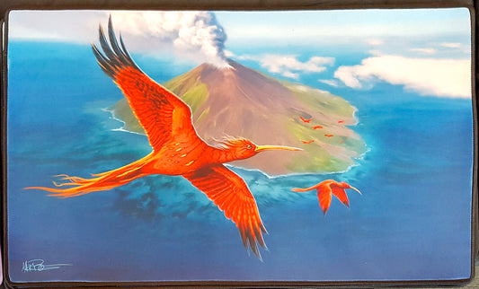 Pájaros del paraíso reinventados - Mark Poole - Bordado - Tapete de juego MTG