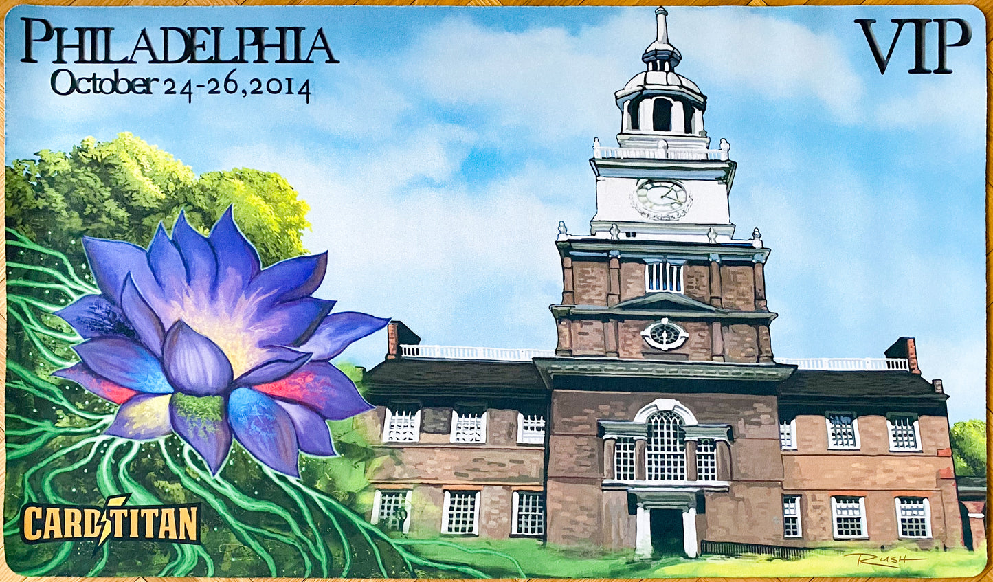 Black Lotus & Philadelphia Independence Hall - Christopher Rush - Tappetino VIP - Eternal Weekend Philadelphia 2014 - Tappetino MTG