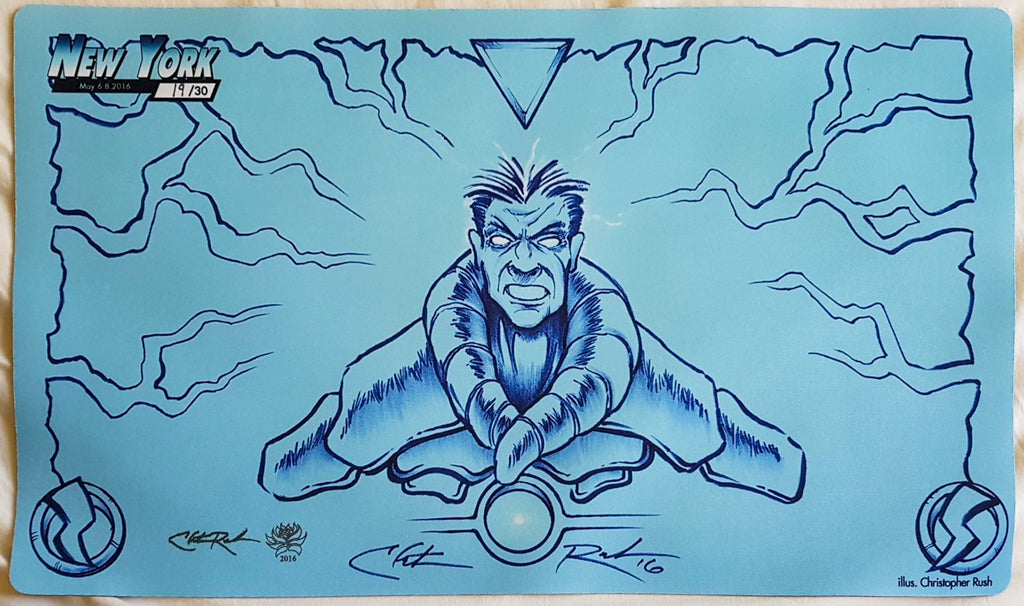 Brainstorm - Christopher Rush - Grand Prix Nueva York 2016 - Edición limitada - Tapete de juego MTG