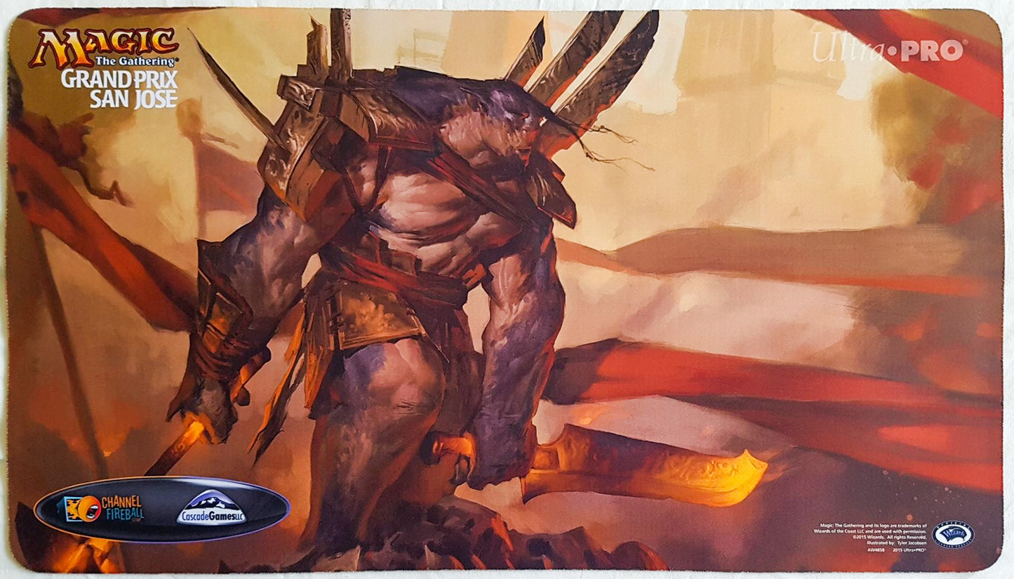 Brutal Hordechief - Tyler Jacobson - Grand Prix San Jose 2015 - Tapete de juego MTG