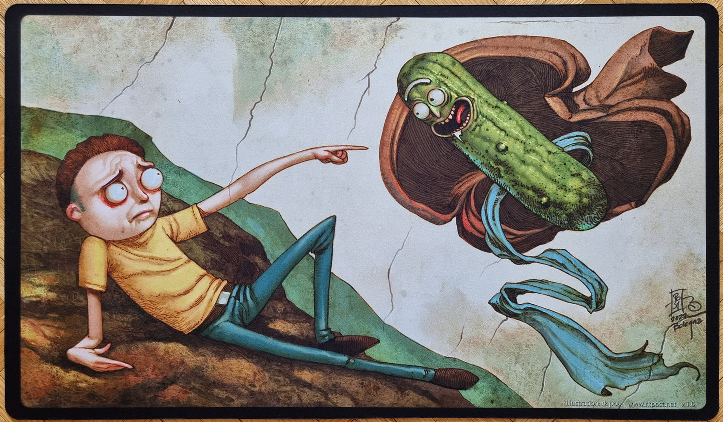 Creación de Morty - Rick y Morty - Firmado por el artista - MTG Playmat
