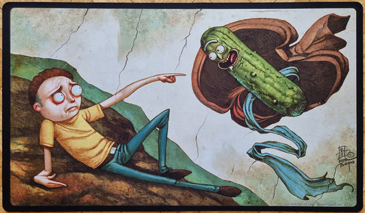 Creación de Morty - Rick y Morty - Firmado por el artista - MTG Playmat