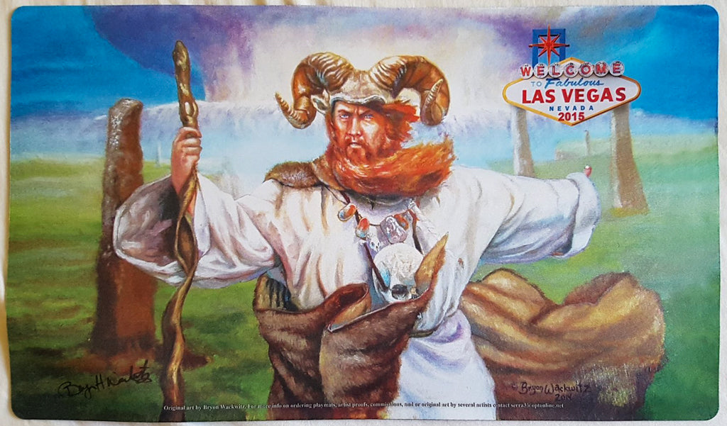 Angus Mackenzie - Grand Prix Las Vegas 2015 - Firmado por el artista - MTG Playmat