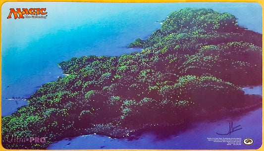 Unhinged Island - John Avon - Signed by the Artist - MTG Playmat