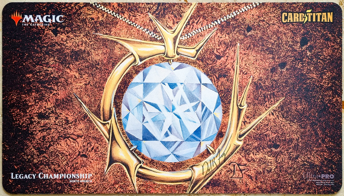 Mox Diamond - Dan Frazier - Eternal Weekend 2019 - Legacy Championship Nord America - Firmato dall'artista - MTG Playmat
