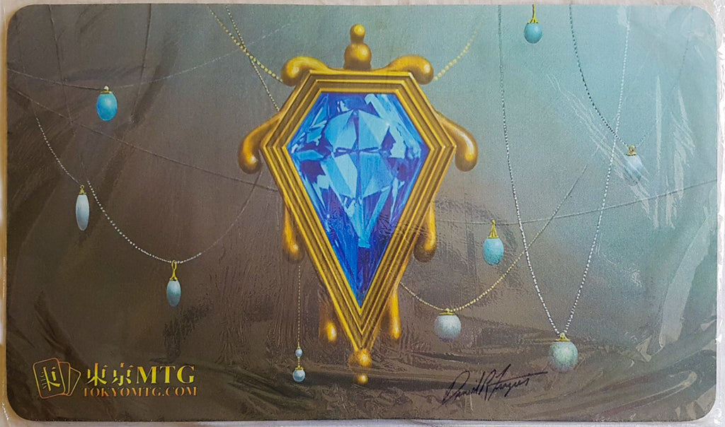 Mox Sapphire - Tokyo MTG - Firmato dall'artista - Tappetino da gioco MTG