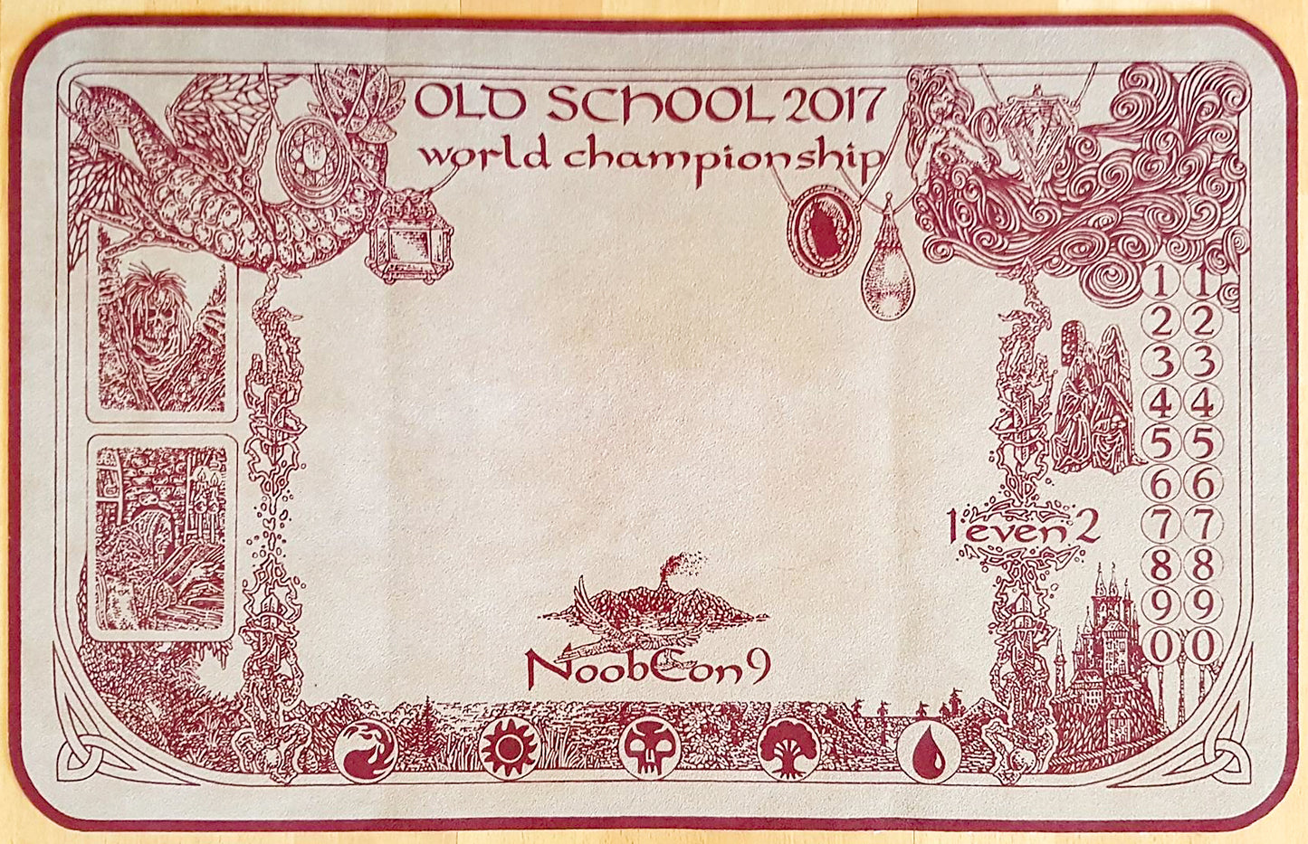 Old School 2017 World Championship - NoobCon 9 - Tappetino da gioco MTG