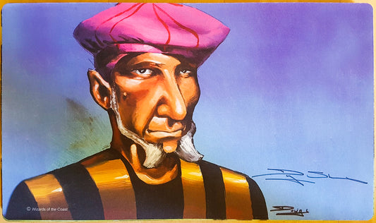 Hechicero pródigo - Douglas Shuler - Firmado por el artista - Tapete de juego MTG