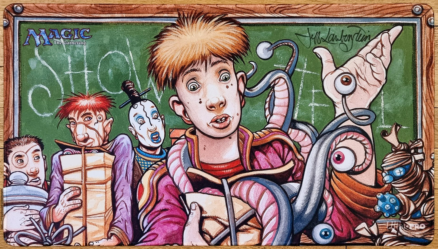 Mostra e racconta - Jeff Laubenstein - Firmato dall'artista - Ricamato - Tappetino da gioco MTG