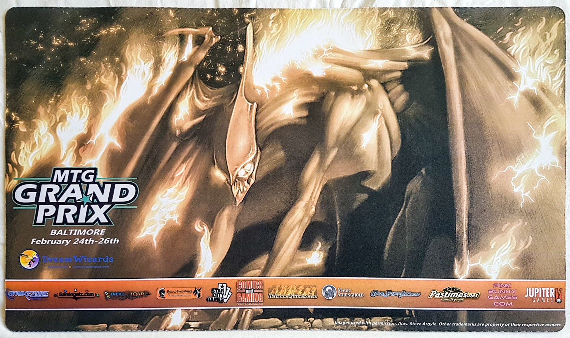 Steve Argyle - Grand Prix Baltimore 2012 - MTG Playmat MTGPlaymats Steve Argyle - Grand Prix Baltimore 2012 - MTG Playmat MTGPlaymats