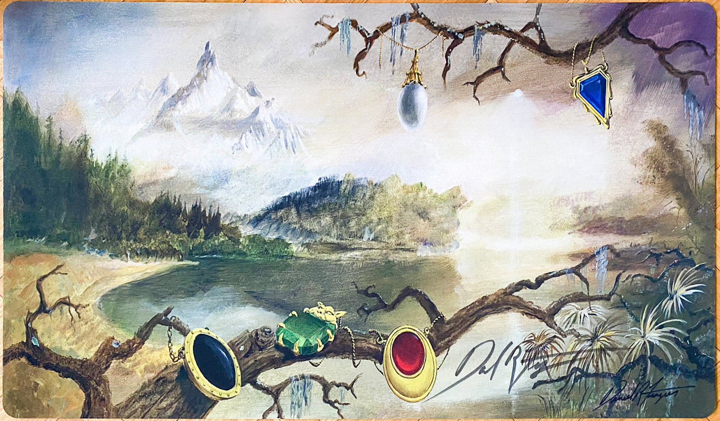 Swamp Moxen - Dan Frazier - Firmado por el artista - Tapete de juego MTG
