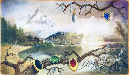 Swamp Moxen - Dan Frazier - Firmato dall'artista - Tappetino da gioco MTG