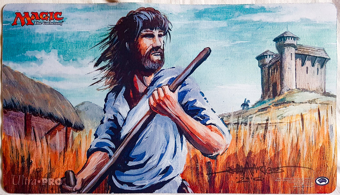 De espadas a rejas de arado - Firmado por el artista - Tapete de juego MTG