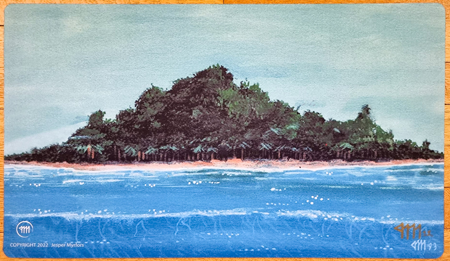 Isla Tropical - Jesper Myrfors - Firmado por el artista - Tapete de juego MTG