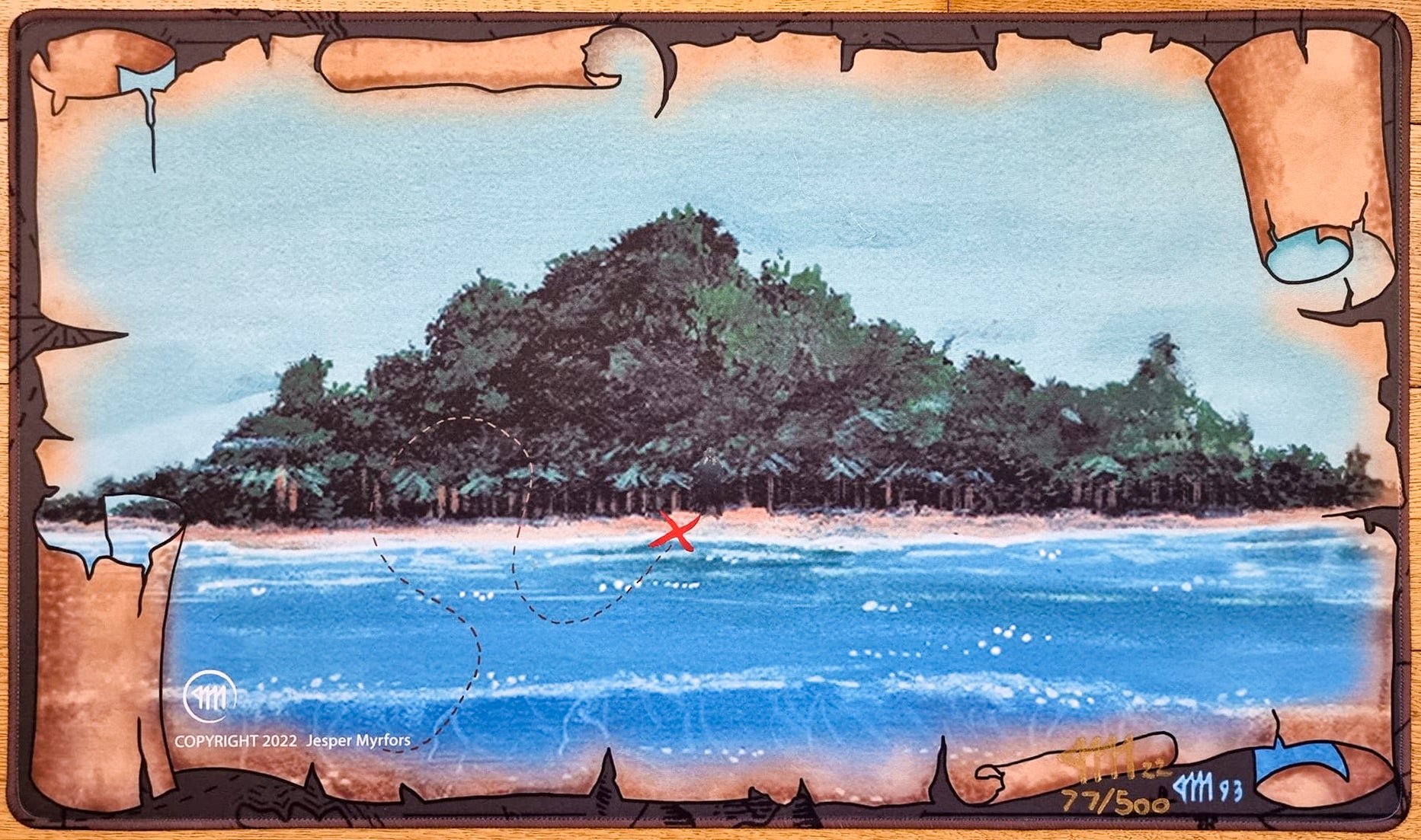 Tropical Island - Jesper Myrfors - Signed by the Artist - Limited Edition  [500 Copies] - Embroidered - MTG Playmat