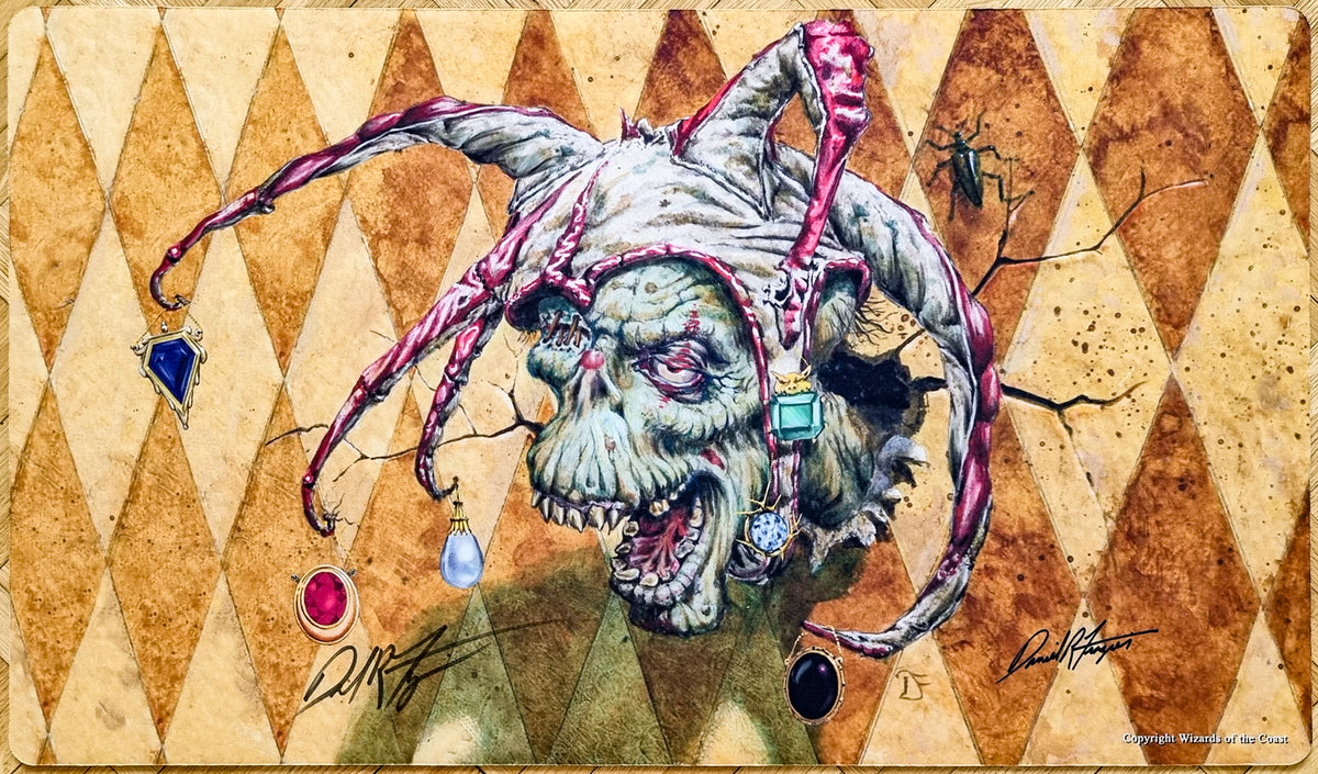 Undead Jester's Moxen - Dan Frazier - Signed by the Artist - MTG Playmat