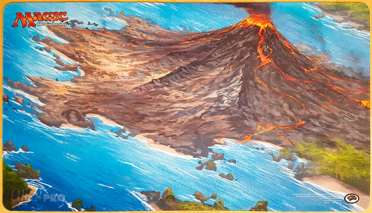 Isla volcánica - Noah Bradley - Tapete de juego MTG