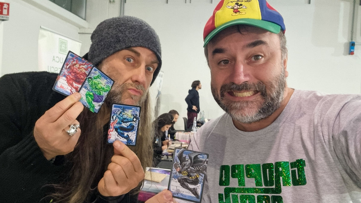 Filippo Lietti, owner of MTGPlaymats, with Dany Orizio.