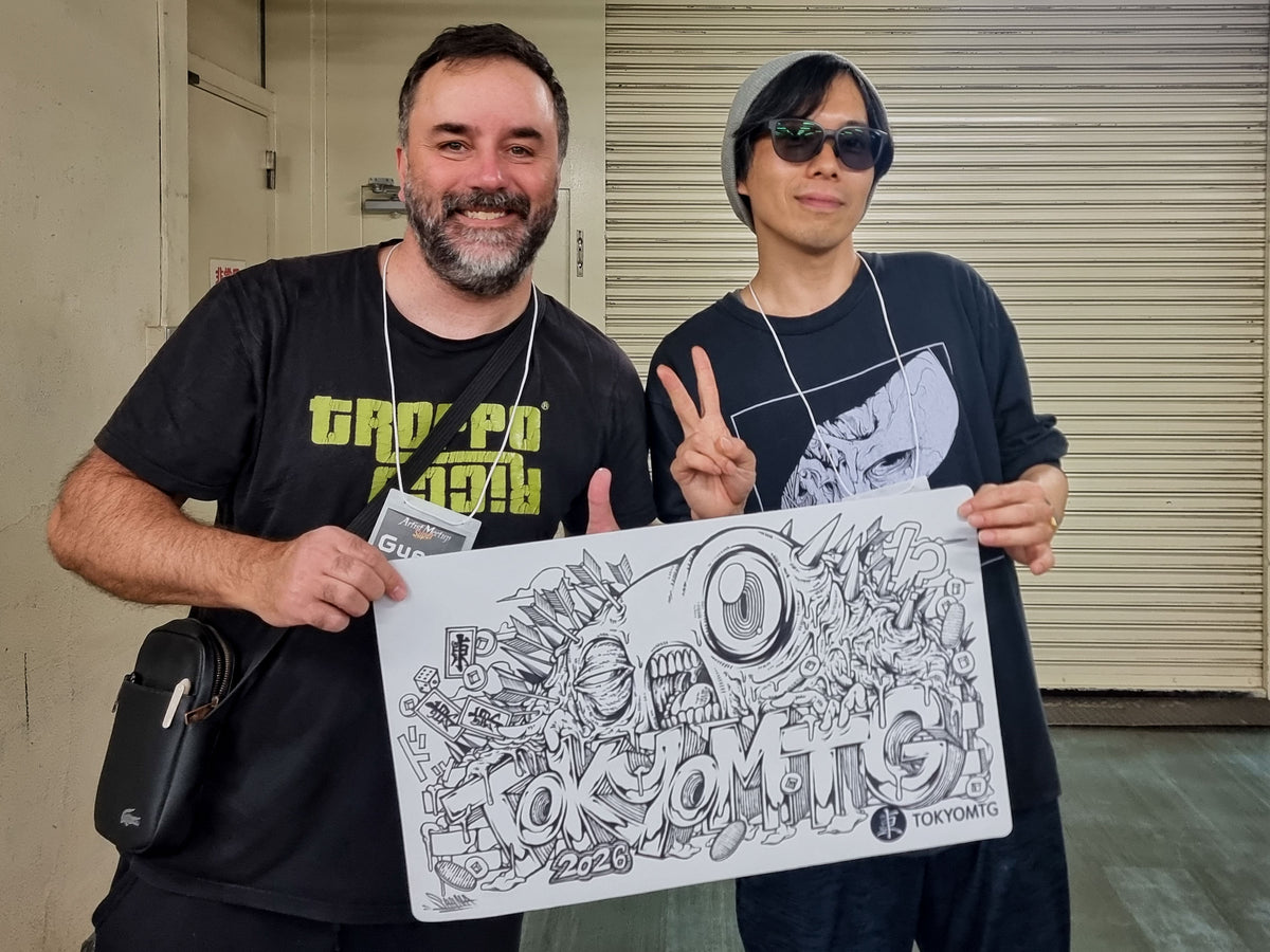 Filippo Lietti, owner of MTGPlaymats, with SH11NA.