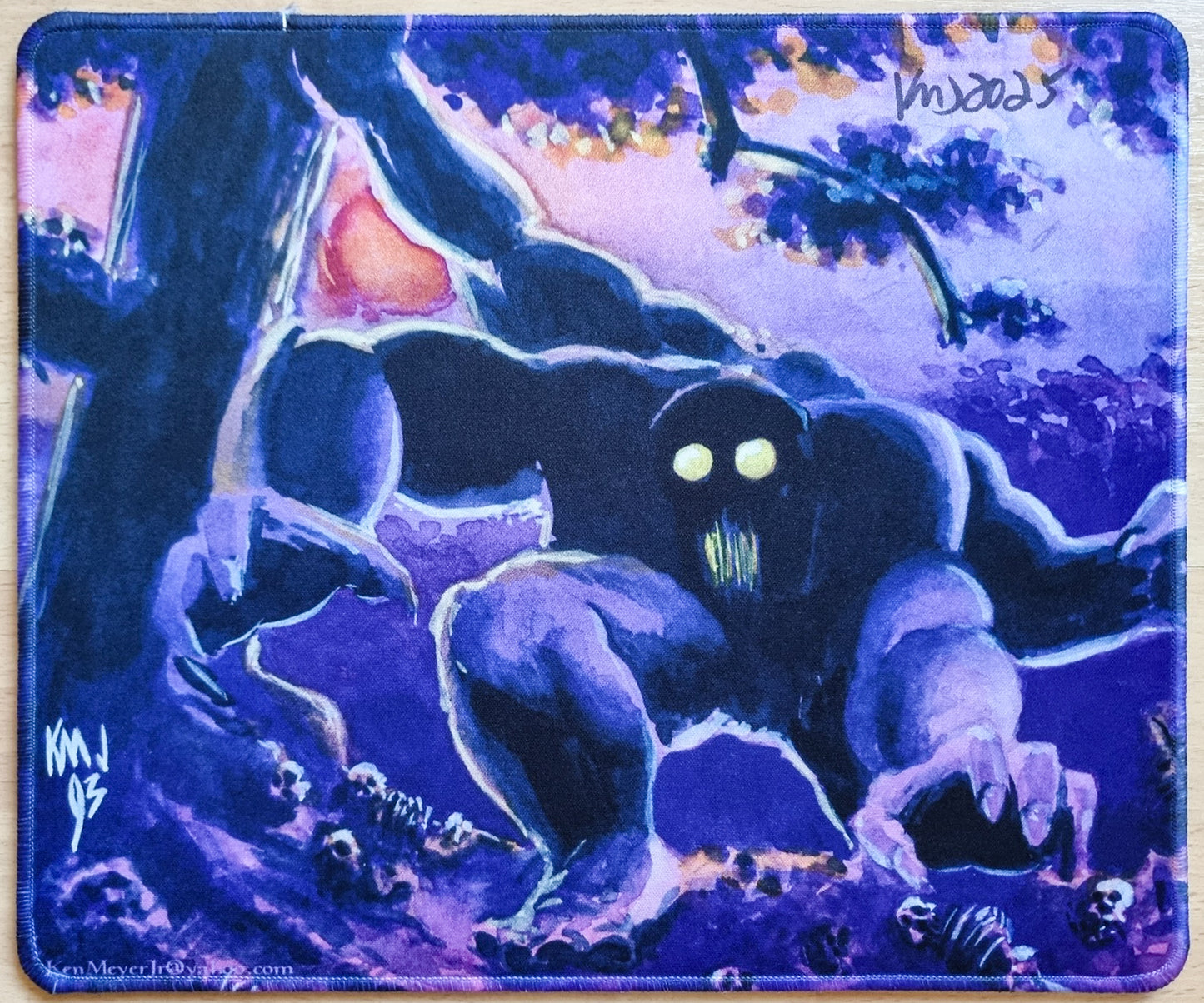 Guardian Beast - Ken Meyer Jr. - Alfombrilla de ratón Magic firmada y bordada