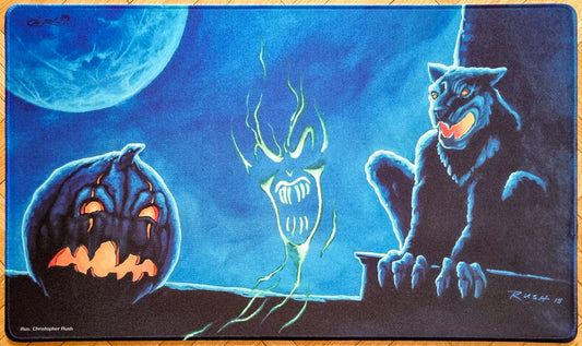 All Hallow's Eve - Christopher Rush - Stamped Signature - Stitched MTG Playmat