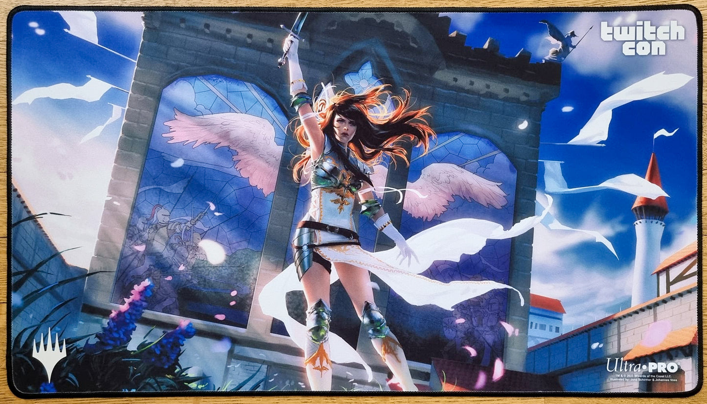 Angelic Destiny - Jana Schirmer & Johannes Voss - TwitchCon Las Vegas 2023 - MTG Playmat