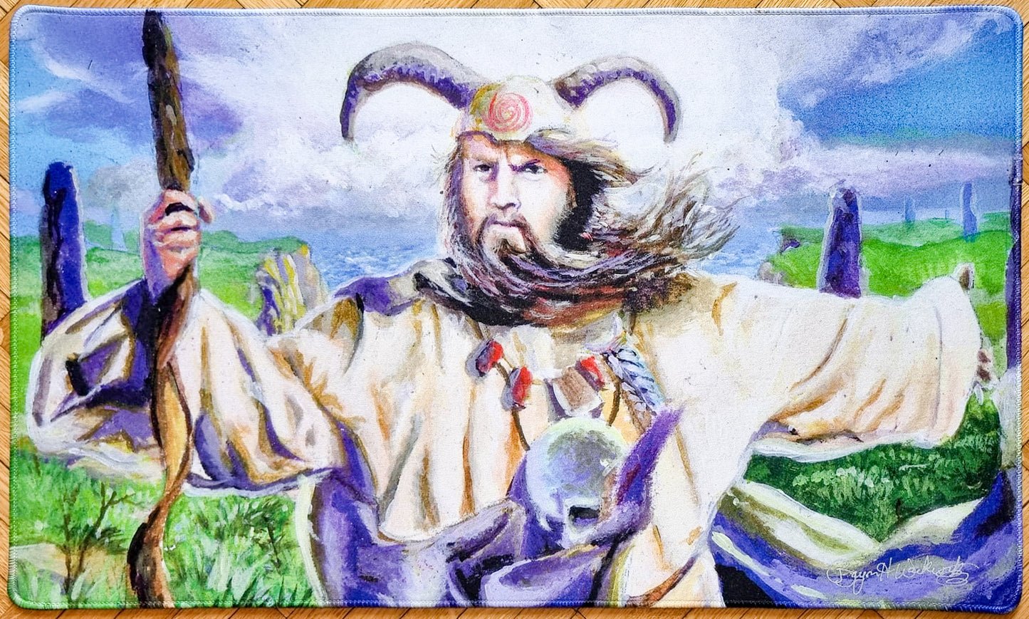 Angus Mackenzie - Bryon Wackwitz - Signed by the Artist - Embroidered - MTG Playmat