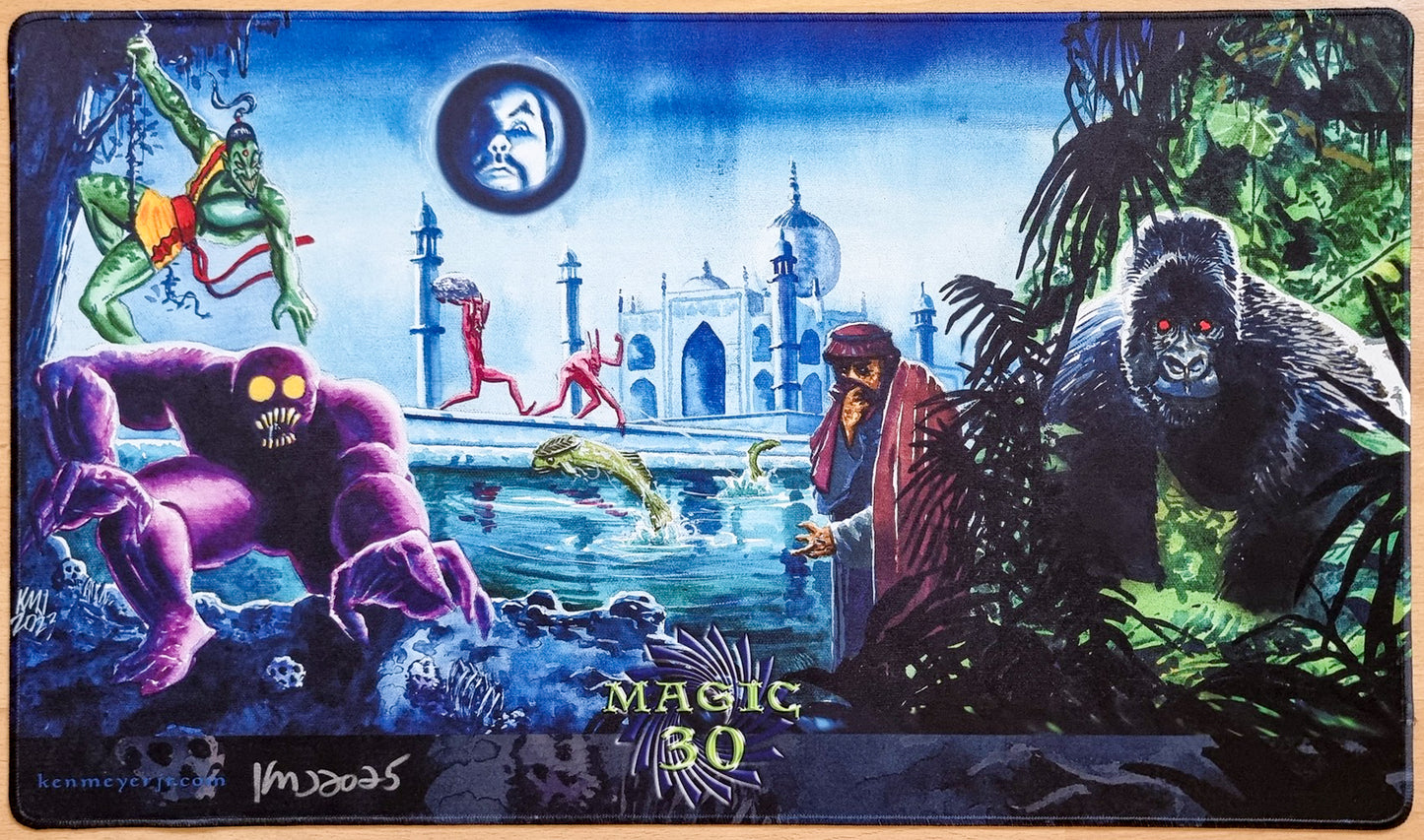 Arabian Jungle - Ken Meyer Jr. - Color Stitched & Signed MTG Playmat