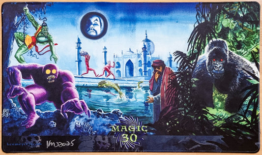 Arabian Jungle - Ken Meyer Jr. - Color Stitched & Signed MTG Playmat