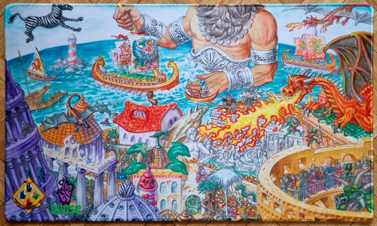 Attack on Rishadan Port - Jerry Tiritilli - Eternal Weekend Lucca 2025 - Stitched MTG Playmat