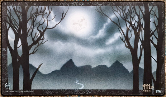 Bad Moon - Jesper Myrfors - Signed by the Artist - Limited Edition [500 Copies] - Embroidered - MTG Playmat