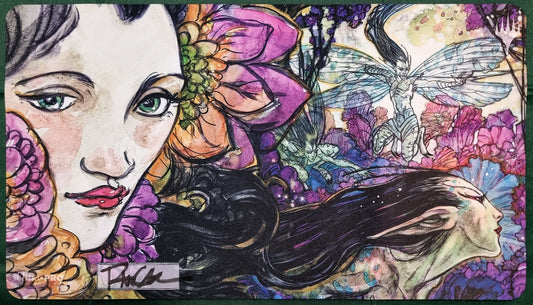 Bitterblossom Extended Story - Rebecca Guay - Signed by the Artist - MTG Playmat