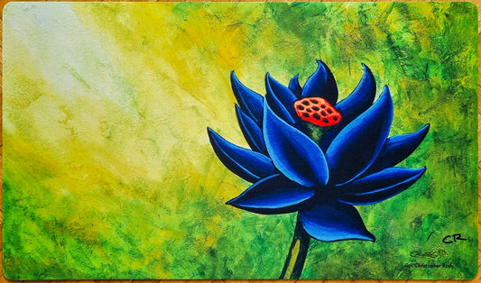 Black Lotus - Christopher Rush - Stamped Signature - MTG Playmat