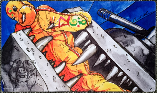 Black Vise [Sketch 2] - Richard Thomas - Signed by the Artist - Sketched - MTG Playmat