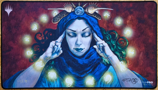 Brainstorm - DiTerlizzi - Signed & Stitched MTG Playmat